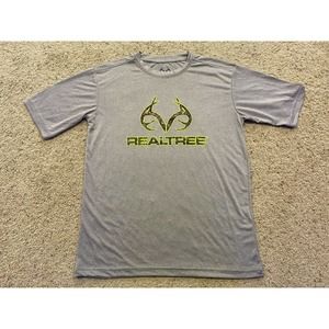 REALTREE by Mountainaire size M Men's T SHIRT Gray Z22